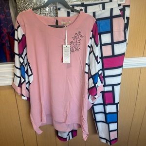 Two piece pants top set